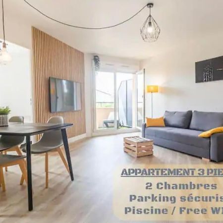 Apartamento *T3*Toulouse Purpan+Parking+Piscine Exterior foto