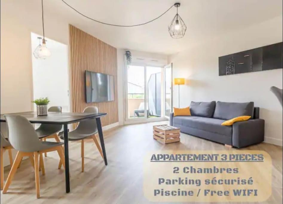Apartamento *T3*Toulouse Purpan+Parking+Piscine Exterior foto